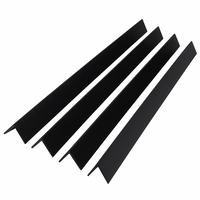 4x Black Rigid Angle – 40mm x 40mm x 1m PVC Corner Trim