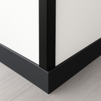 10 Pack Black 1 Metre UPVC Plastic Rigid Angle 40 x 40mm Corner Cover Trim 90 Degree