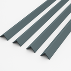 1 Metre Grey uPVC Plastic Rigid Corner Cover Trims