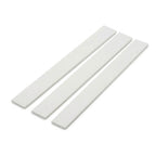 3 x 38mm White PVC Flat Bar x 1 Metre