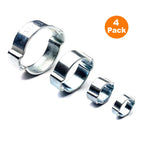 4 x W1 Double Ear Clamps  [ 7 - 9mm ]       (0103) ^^