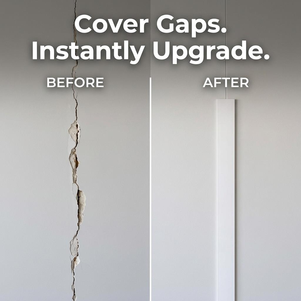 3 x 12mm White PVC Flat Bar x 1 Metre