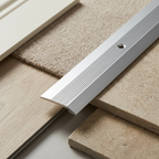 3 x Aluminium Vinyl Edge Floor Transition Strip, 28mm x 6mm x 89.5cm DIY Low Profile Floor Trim for Finishing and Edge Protection