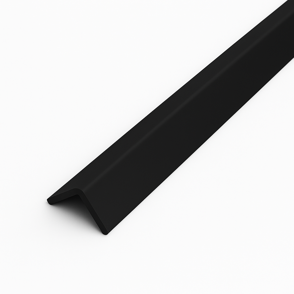 15 Pack Black 1 Metre UPVC Plastic Rigid Angle 10 x 10mm Corner Cover Trim 90 Degree