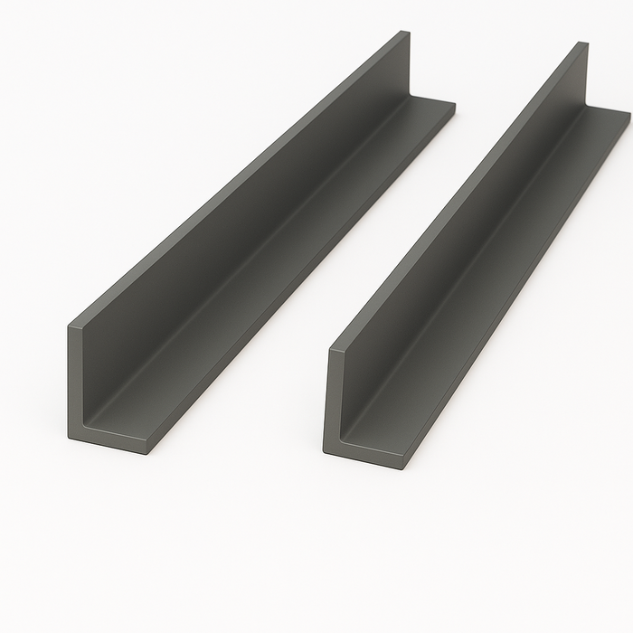 2 x Anthracite Grey Unequal Angle 50mm x 25mm x 1  Metre