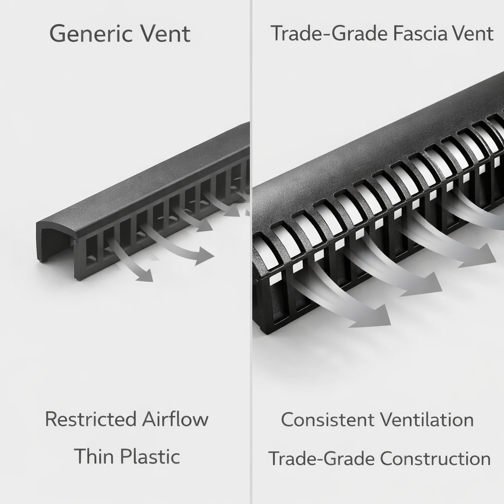 40 x Over Fascia Vents 1 Metre x 25mm