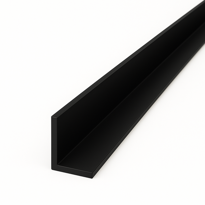 Black Unequal Angle 50mm x 25mm x 1  Metre