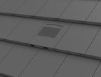 Timloc Black Thin Leading Roof Tile Vent with Adapter