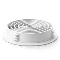 White Plastic 70mm Round Soffit Air Vents