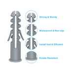 52 x Plasplugs Assorted Wall Raw Fixings for Concrete Brick & Plasterboard