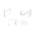 Buff Brick Weep Vents Ventilation for Cavity Walls
