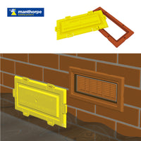 Terracotta Framed Flood Water Defence Protection Airbrick Cover