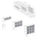 Manthorpe Buff Interlocking Air Brick Vents