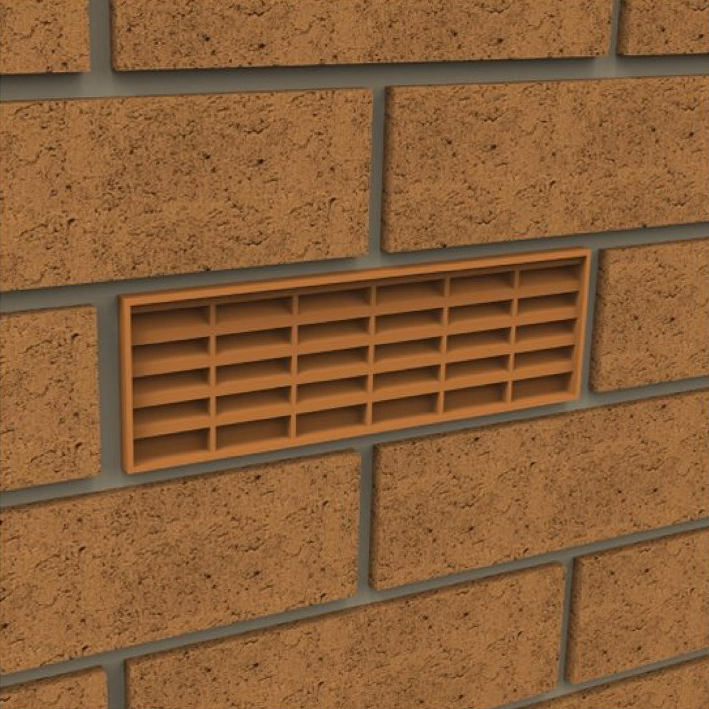Buff Combination Air Brick Vents 9" x 3" for Air Flow Ventilation