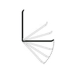 Brown Corner Wall Protector Plastic Flexi Angle